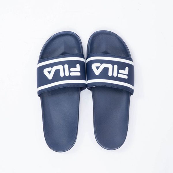 Slides Fila Homem Azul Marinho - Fila Deckle Portugal Online,OVPZ-12863